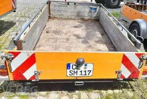 Single-axle flatbed trailer Mersch FM 15 EA