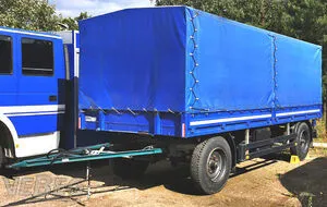 2-axle flatbed trailer Kögel AN8