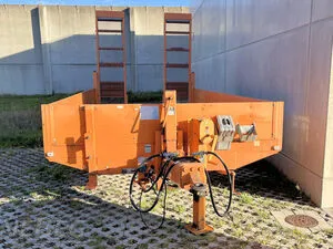 Tandem car transporter trailer Blomenröhr 663/10500