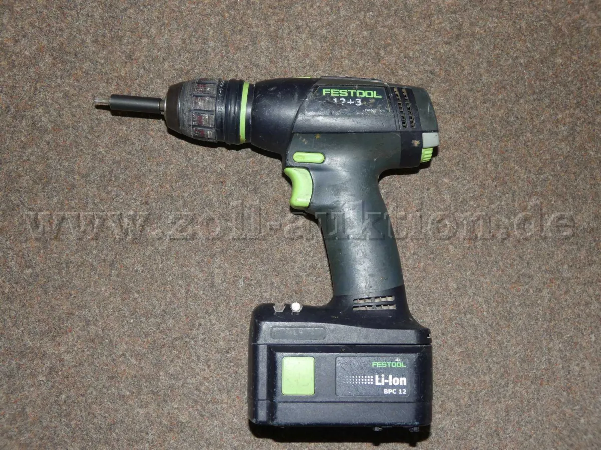1 perceuse à batterie Festool T12 + 3, avec batterie, occasion