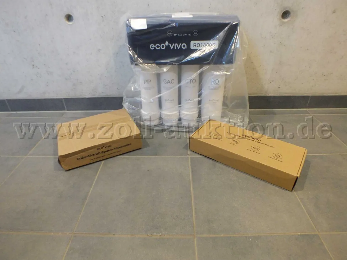 1 Ecoviva under-sink reverse osmosis system drinking water filter in original packaging