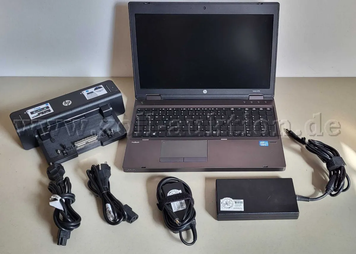 1 ноутбук HP ProBook 6570b 15,6 дюйма (39,62 см) с док-станцией HP