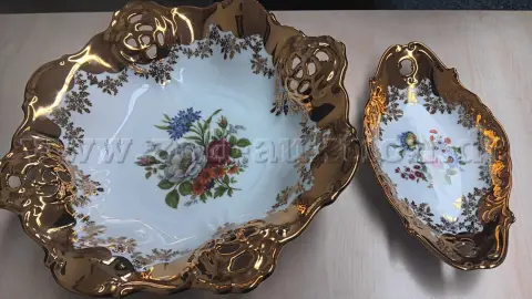 2 decoratieve schalen Manufaktur Kleiber