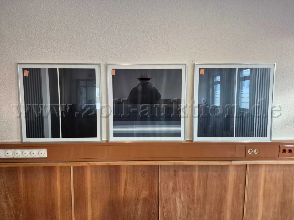 3 tableaux "Progression Claire-Obscure" de Karl Gerstner sérigraphie