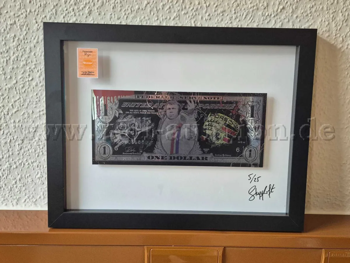 1 Skyylof - Steve McQueen Dollar Bild / Kunstwerk