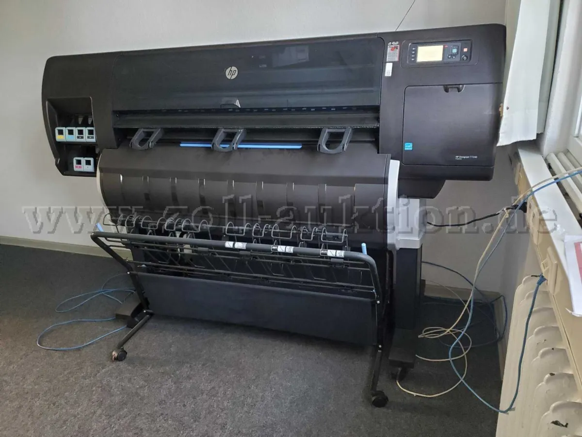 1 large format printer A0, HP DesignJet T 7200, 107 cm