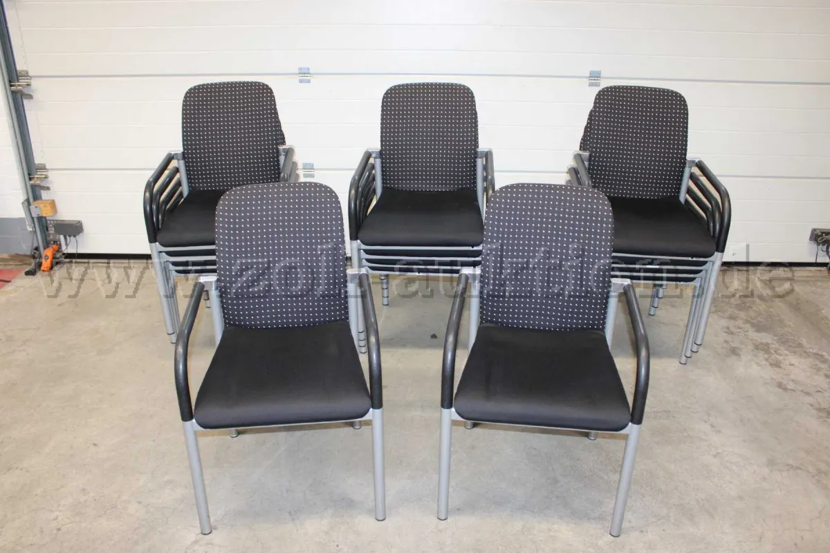 14 chaises de réunion Wiesner+Hager, empilables, d'occasion