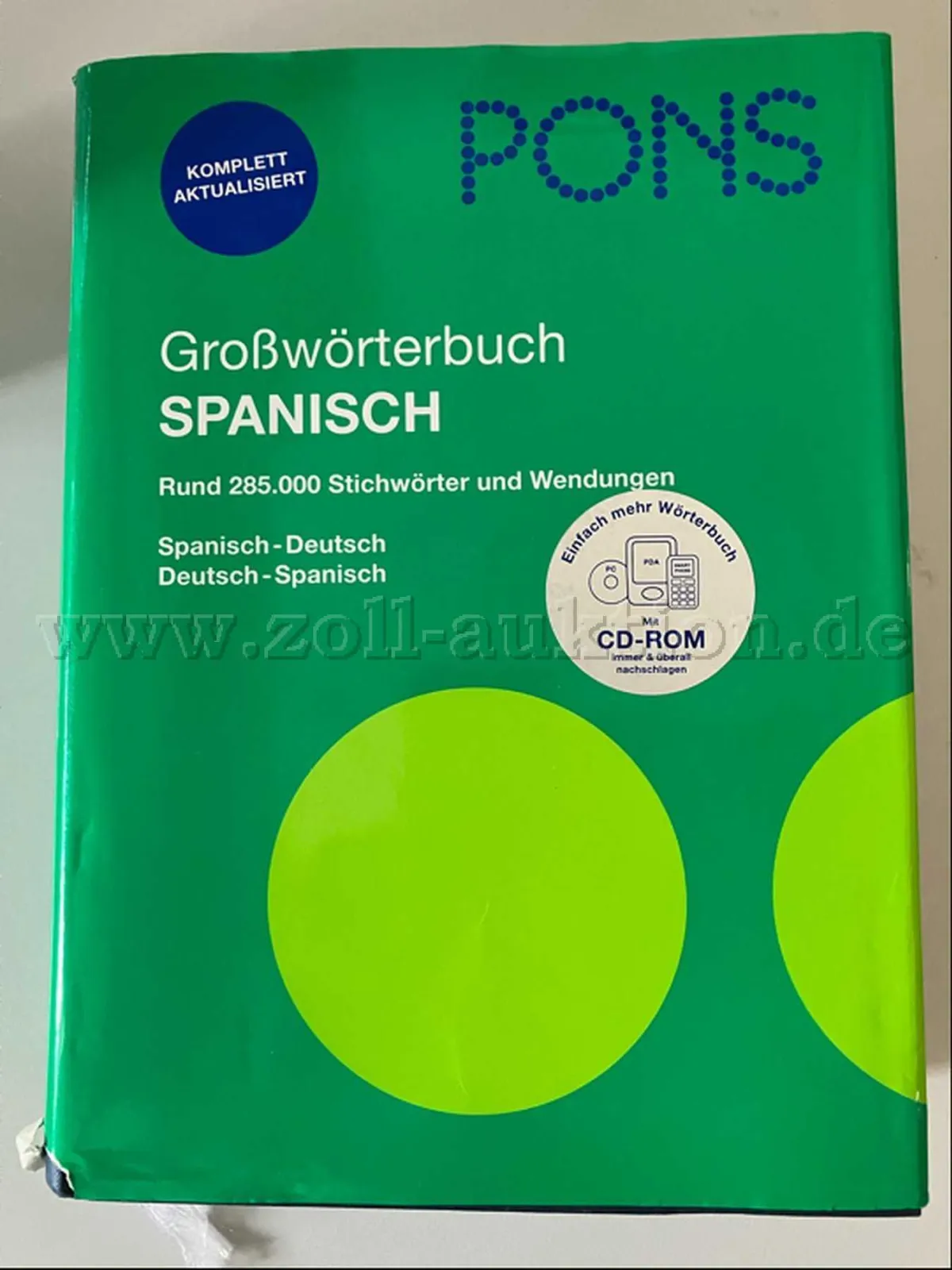 1 PONS Großwörterbuch mit CD-ROM Spanisch (alt, neuwertig)