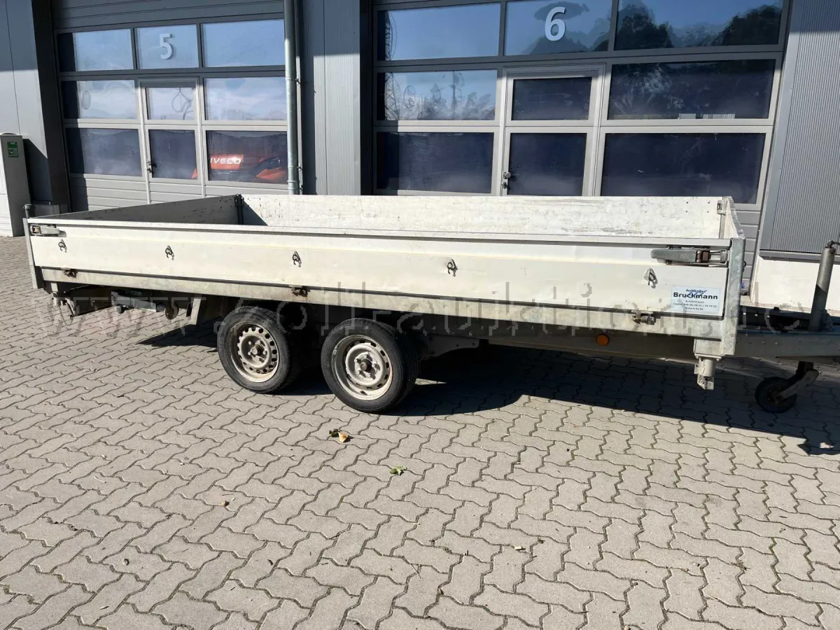 1 Henra trailer, 3-way tipper, low loader, tandem
