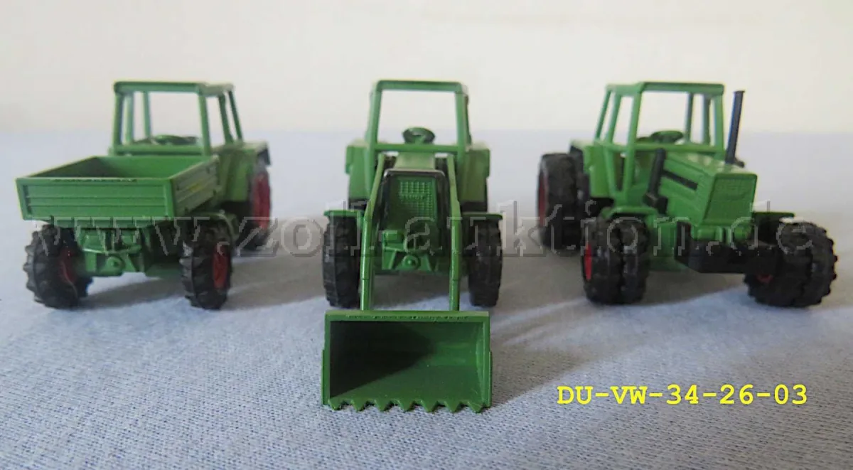 1 Märklin tractor set Fendt 1892 (3 models) scale 1:87