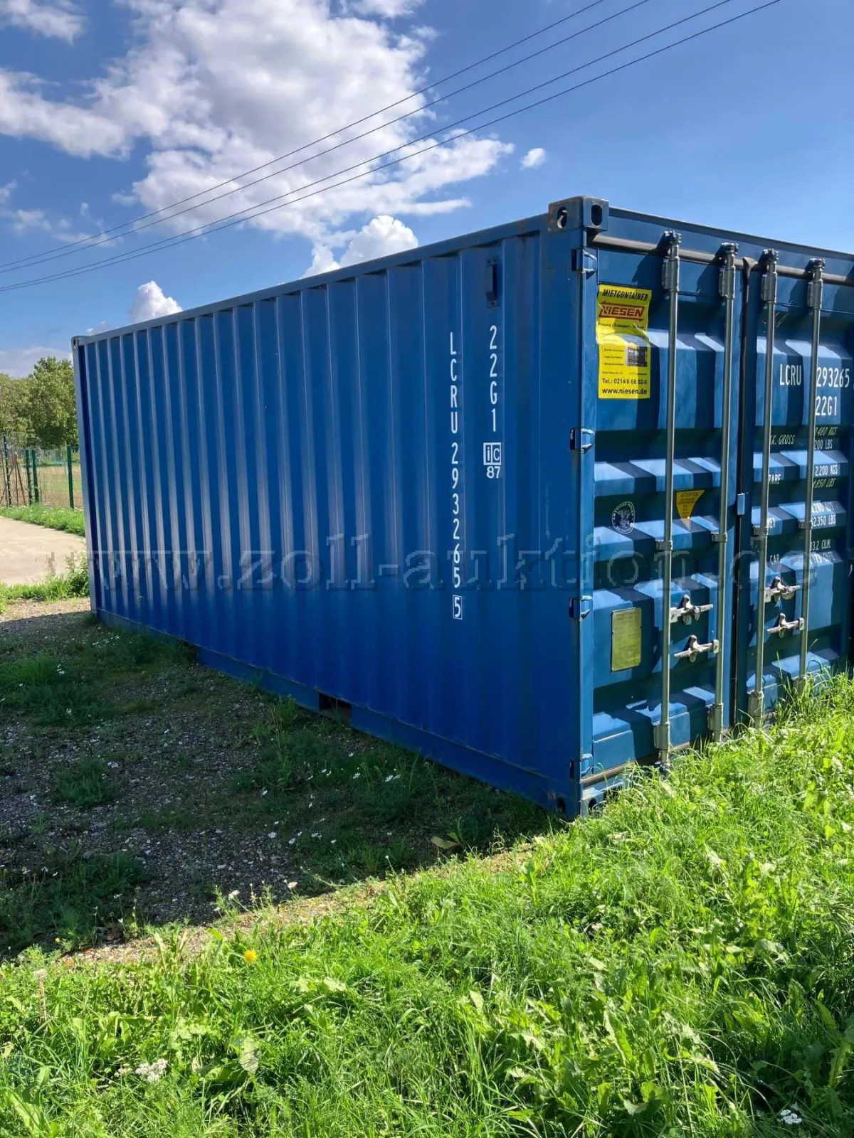 1 opslagcontainer 20' standaard gebruikt