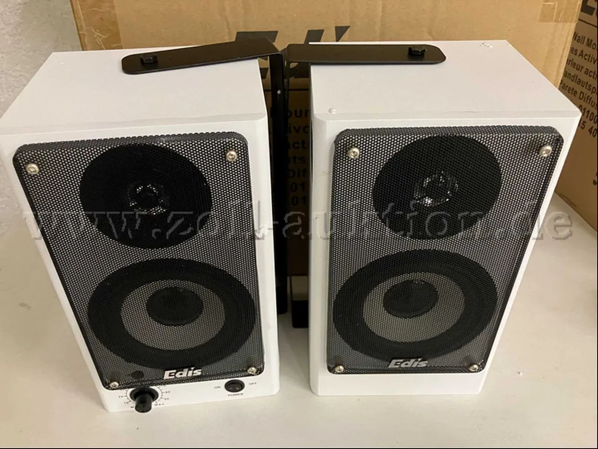 4 luidsprekerboxen EDIS model EA015 (2 paar / als nieuw)