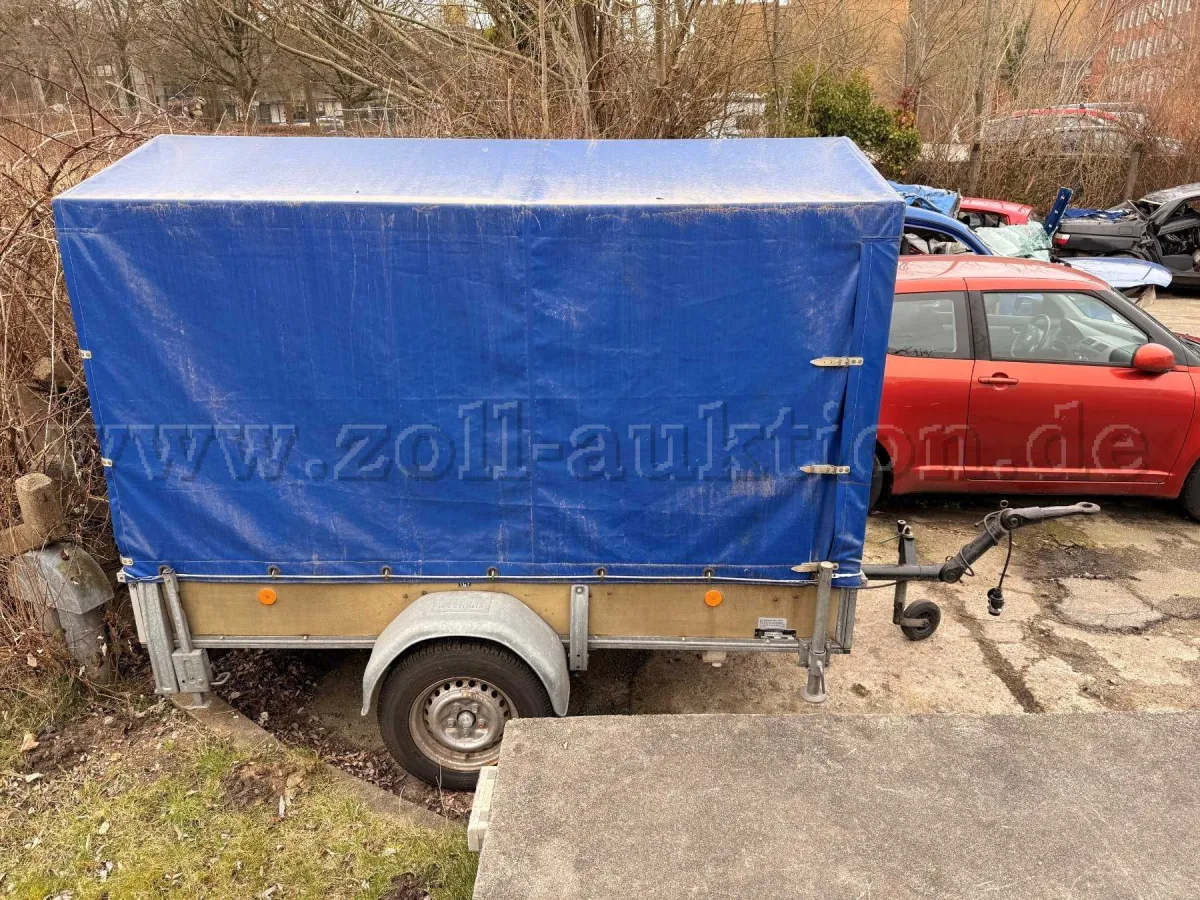 1 Remorque Westfalia avec bâche et arceaux, PTAC 750 kg