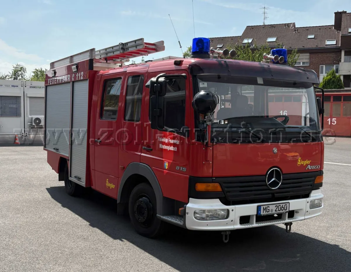 1 пожарный автомобиль LF 8/6 Mercedes Atego с кузовом Ziegler