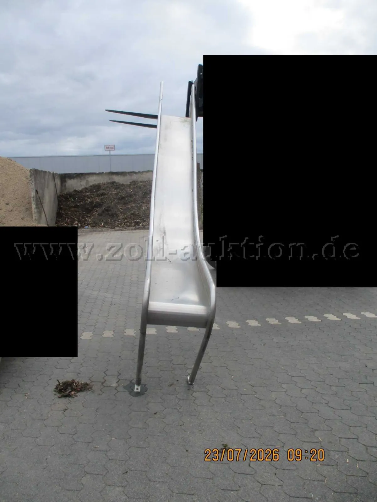 1 aanbouw RVS glijbaan