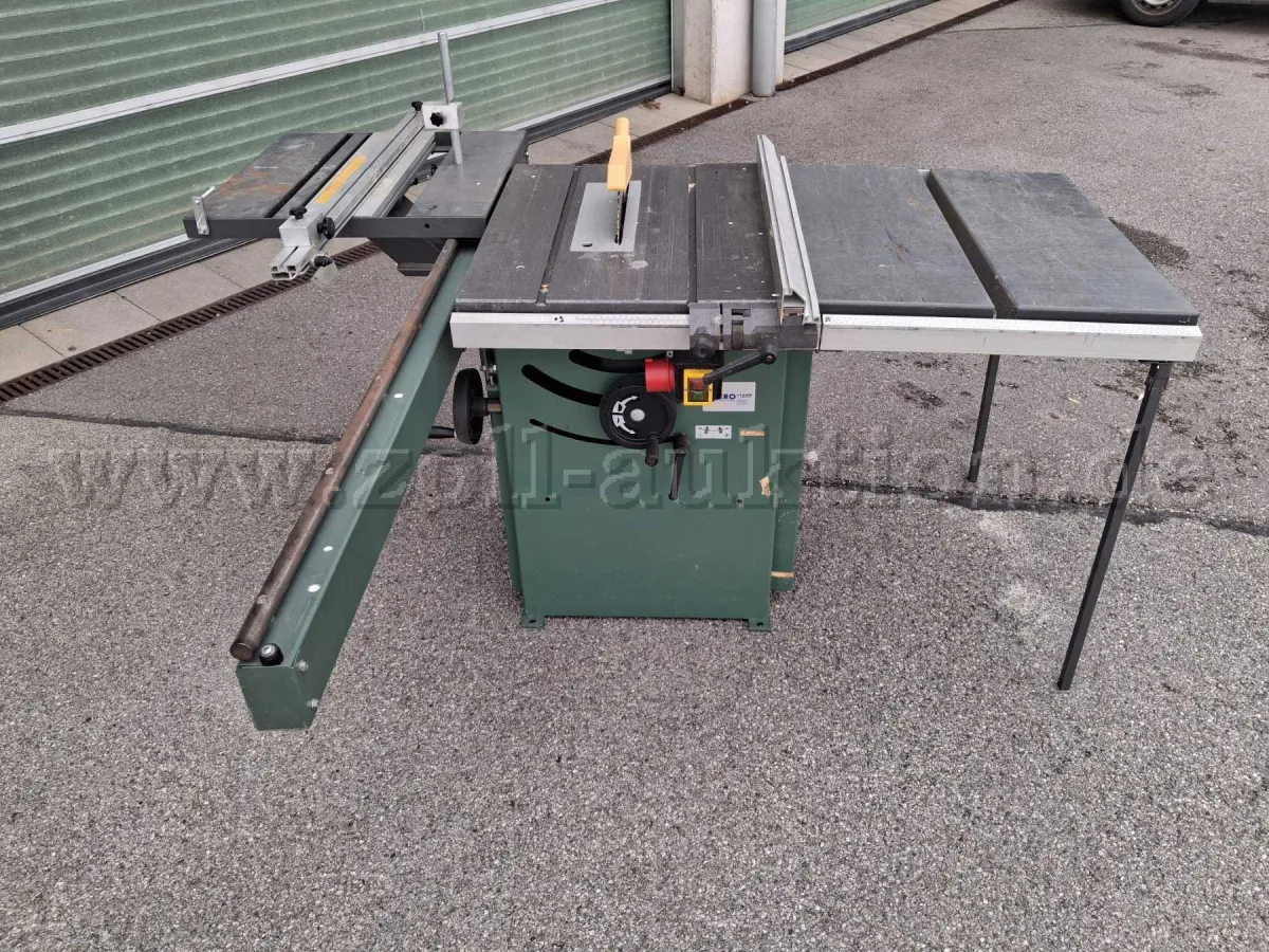 1 Kity type 619 table saw with sliding table and table extension