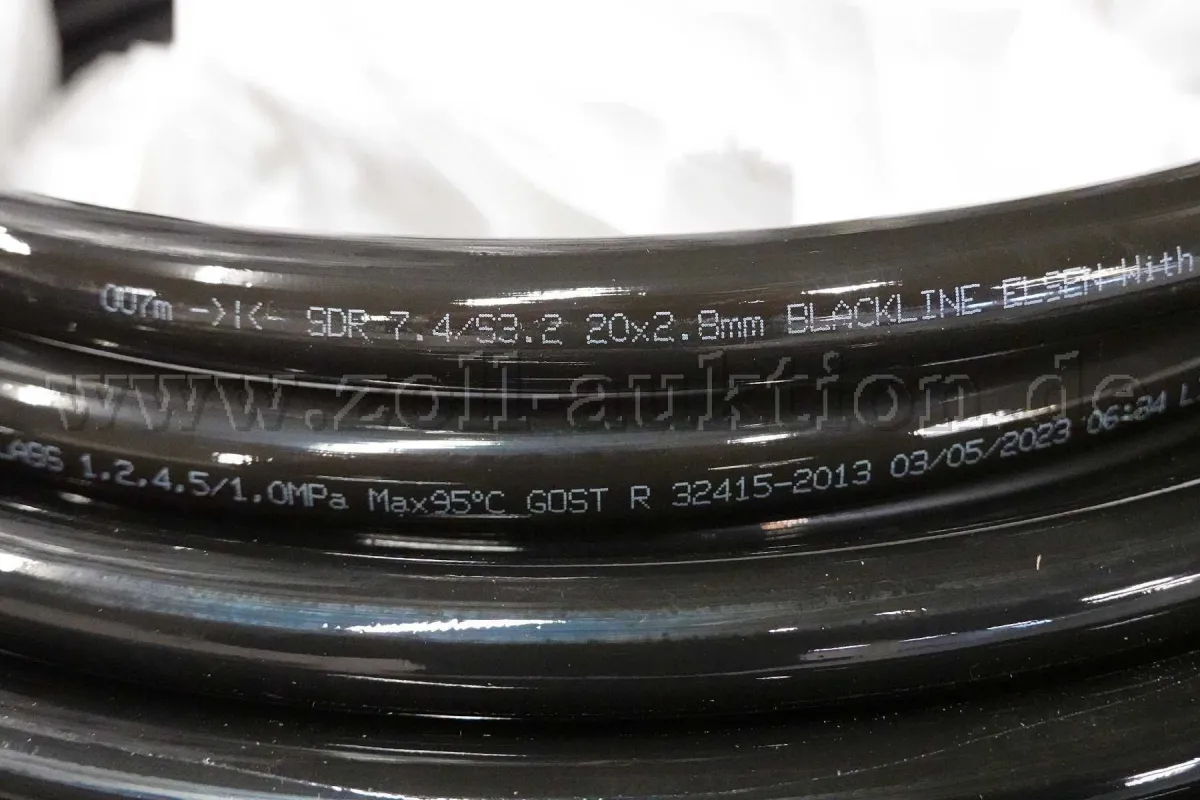 340 coils PE-Xa pipes, 20x 2.8mm, coil length 100m, for drinking water and heating systems