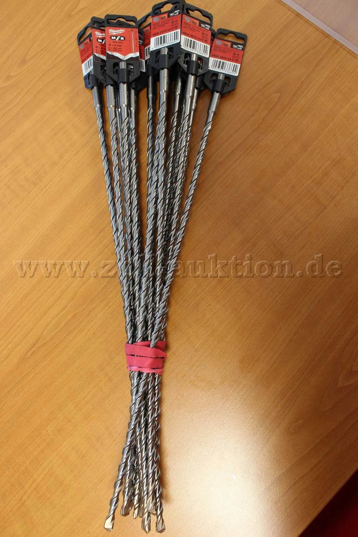 10 Milwaukee hammer drill bits M2 SDS-plus 8mm-400x460mm