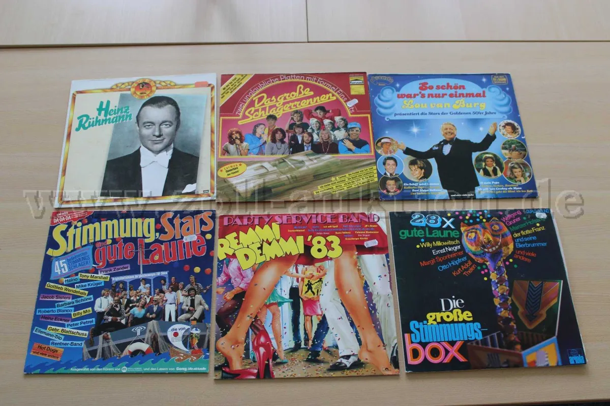 1 Konvolut mit 6 Schallplatten