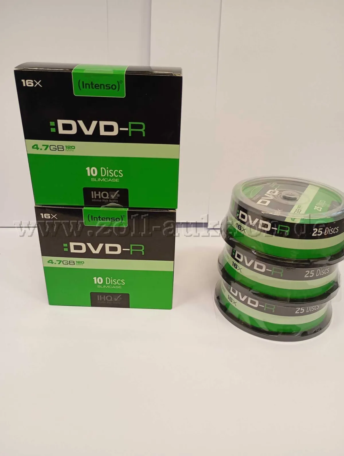 375 Intenso DVD-R blanks 700 MB