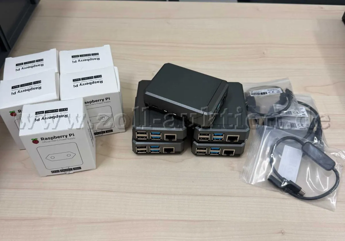 5 single-board computers (mini-PC) - Raspberry Pi 4 Model B (bundle of 5)