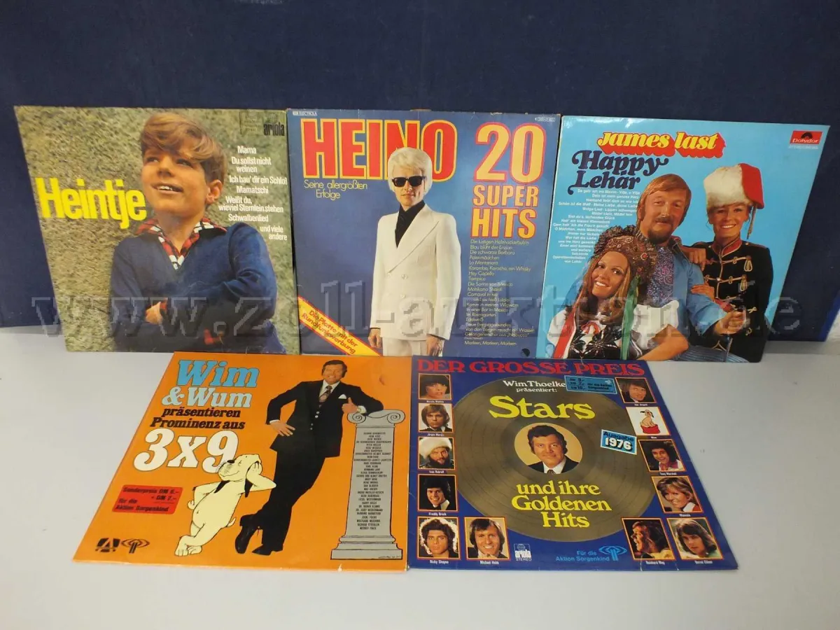 1 lot de 5 disques genre « Schlager »