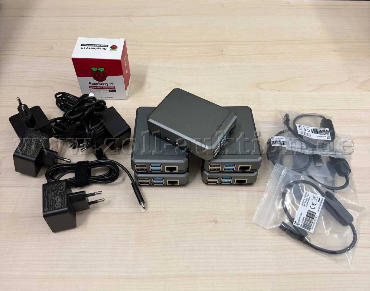 5 Einplatinencomputer (Mini-PC) - Raspberry Pi 4 Model B (Bundle mit 5 Stück)