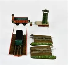 Märklin, 2 wagens, brug en belmechanisme