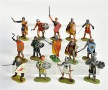 Elastolin/Preiser, 14 figurines (12 x modifiées)