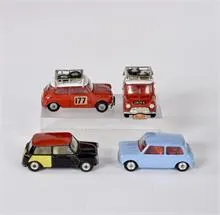 Corgi Toys, 4x Mini, Monte Carlo e.a.