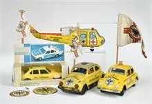 ADAC partij, VW Kever, helikopter, merchandise e.a.