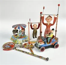 Lot de jouets en tôle