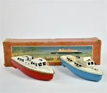 Sutcliffe, 2 bateaux & boîte d'origine pour navire Zeuke