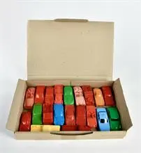 Partij plastic auto's