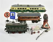 Märklin etc., locomotive, wagons, accessoires