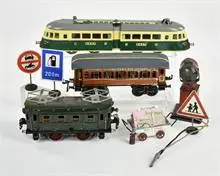 Märklin etc., locomotive, wagons, accessoires