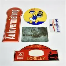 Lot de plaques automobiles