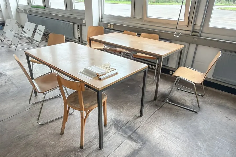 2 tables and 8 chairs