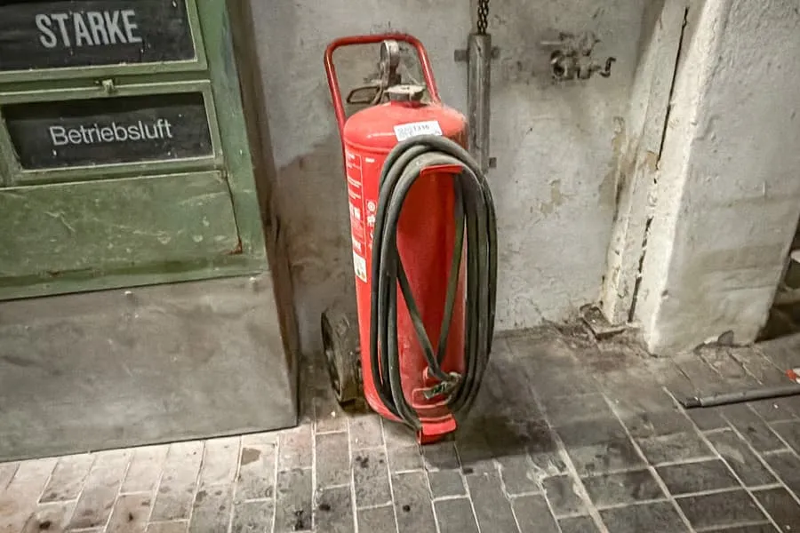 Chariot extincteur, 50 l mousse