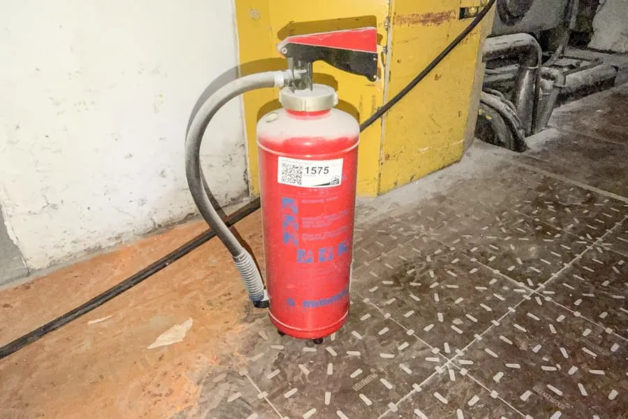 Feuerlöscher, 6 kg ABC Pulver