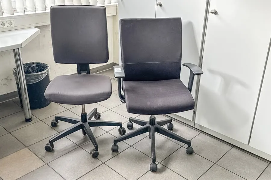 2 swivel office chairs
