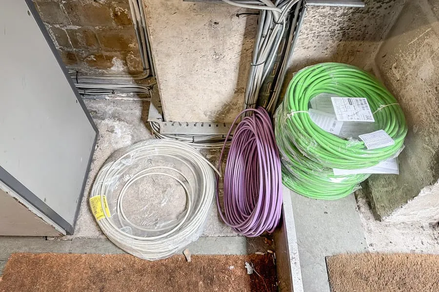Lot of cables