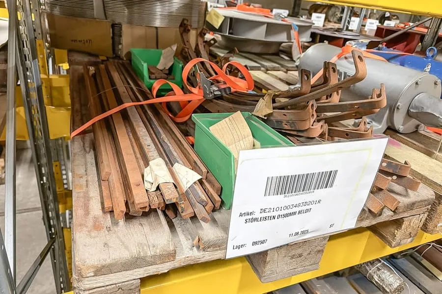 Palette avec barres anti-roulis