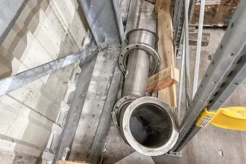 Pijpbocht voor stoffensluis