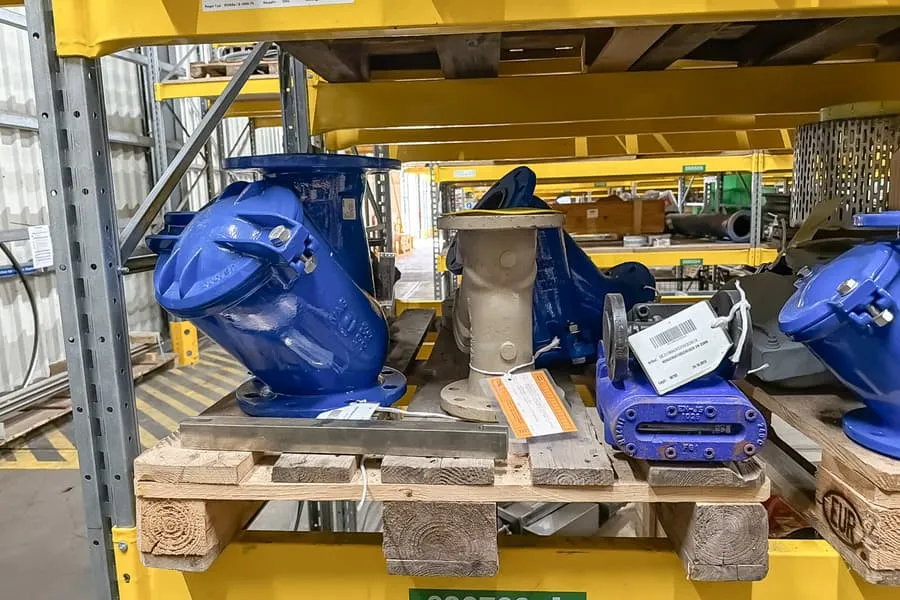 Pallet met ventielen
