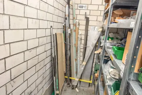 Lot of various pipes and spindles