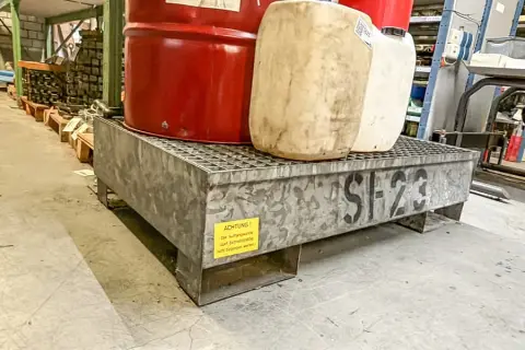 Drip tray, galvanised