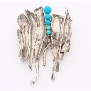 Hanger/broche - turkoois