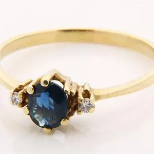 Diamant/Saffier - Damesring