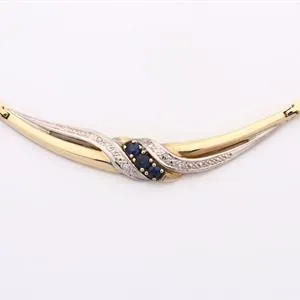 Diamant/Saphir - Collier